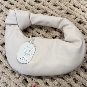 Melie Bianco Soft Cream Shoulder Bag